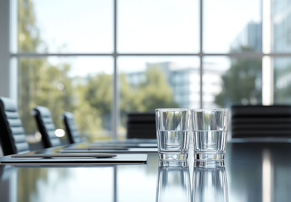 Professional office environment where financial consultations and planning meetings take place